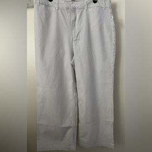 Old Navy Striped High Rise Wide-Leg Pants Size 14